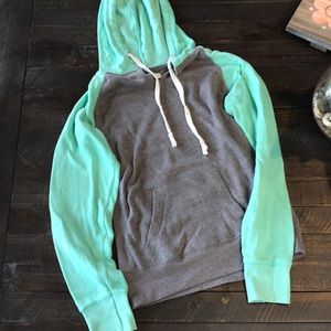 BLUE & GRAY HOODIE / SWEATSHIRT